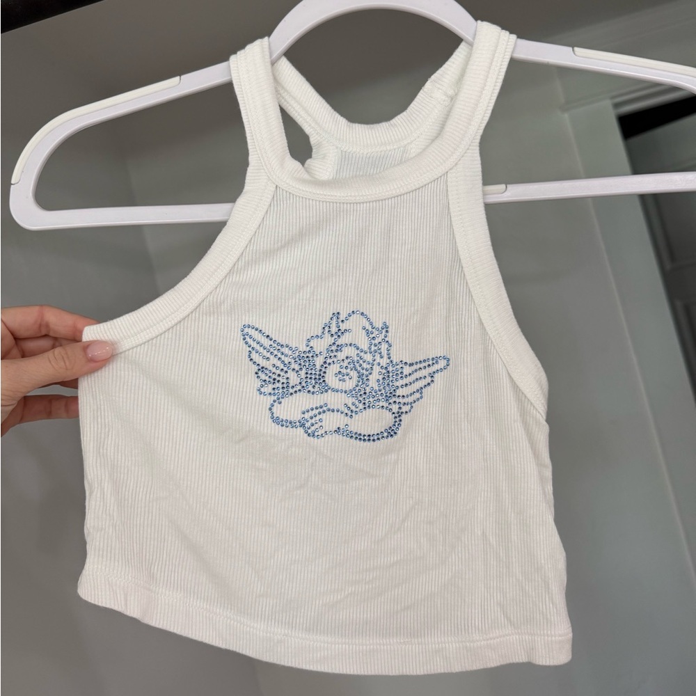 Boys Lie Blue Rhinestone Tank - NEVER WORN
